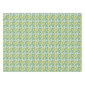 Zitronen und weiße Blume - französische Landesdeko Tischdecke (Vorderseite (Horizontal))