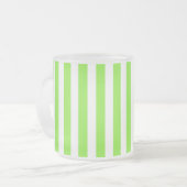 Zitronen- und Weißkerzenstreifen Mattglastasse (Vorderseite Links)