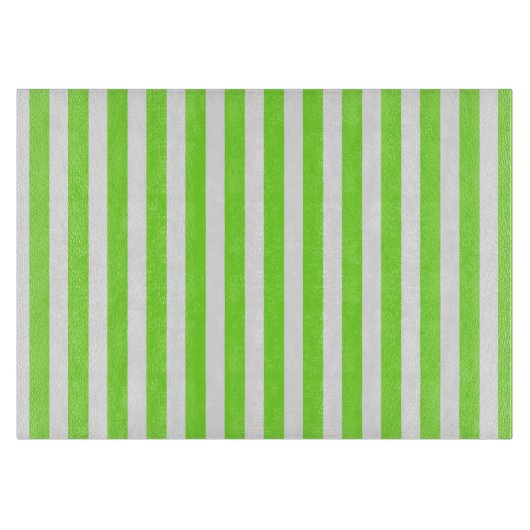 Zitronen- und Weißkerzenstreifen Schneidebrett (Vorderseite)