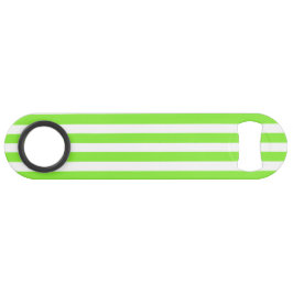 Zitronen- und Weißkerzenstreifen Speed Flaschenöffner