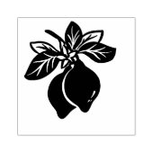 Zitronen und Zweige Gummistempel (Prägung)