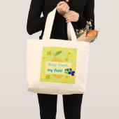 Zitronen-Vibes-Tasche Jumbo Stoffbeutel (Vorderseite (Produkt))