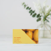 Zitronen Visitenkarte (Stehend Vorderseite)