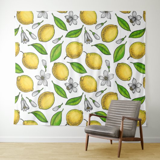 Zitronen Wandteppich (Beispiel (Horizontal))