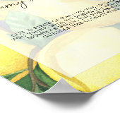 Zitronen - wie groß ist das Bauchspiel von Mama? Poster (Ecke)