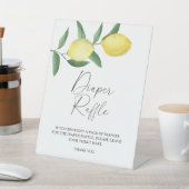 Zitronen - Windeln-Plakat Sockelschild (In SItu)