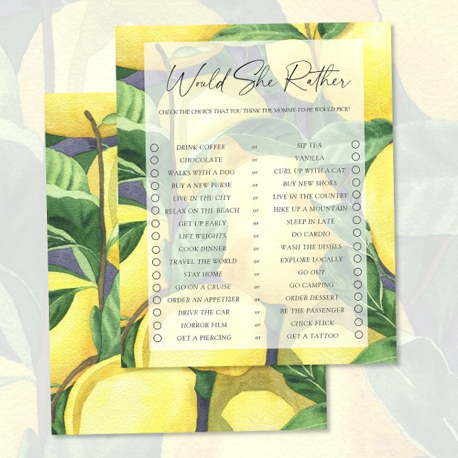 Zitronen - Würde sie lieber spielen (Von Creator hochgeladen)