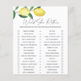 Zitronen - Würde sie lieber spielen