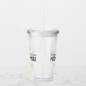 Zitronen-Zitat zum Leben in Wasserfarben Acryltrinkbecher (Rechts)