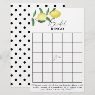 Zitronen-Zitrus - Braut-Bingo-Spiel