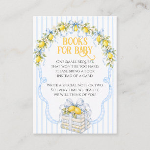 Zitronen-Zitrus-Druck Baby Shower Jungenkleidung F Begleitkarte