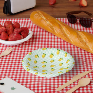 Zitronen-Zitrus-Sommer-Geburtstag Pappteller