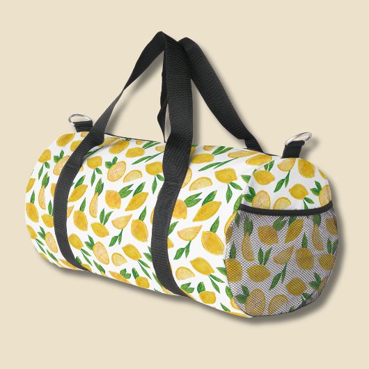 Zitronen-Zitrusfrucht-Muster Duffle Bag