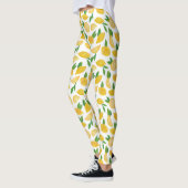 Zitronen-Zitrusfrucht-Muster Leggings (Links)
