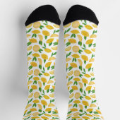 Zitronen-Zitrusfrucht-Muster Socken (Oben)