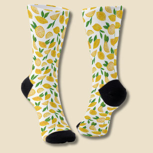 Zitronen-Zitrusfrucht-Muster Socken