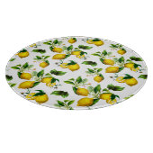 Zitronen, Zitrusfrüchte, mediterrane Kunst Schneidebrett (Ecke)