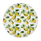 Zitronen, Zitrusfrüchte, mediterrane Kunst Schneidebrett (Vorderseite)