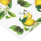 Zitronen, Zitrusfrüchte, mediterrane Kunst Tischdecke (Schrägansicht)