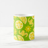 Zitronen ZitrusLimonade Koch niedlich gelb grün Kaffeetasse (Mittel)