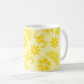 Zitronen ZitrusLimonade Koch niedlich gelb Kaffeetasse (VorderseiteRechts)
