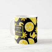Zitronen ZitrusLimonade Koch niedlich Kaffeetasse (Vorderseite Links)