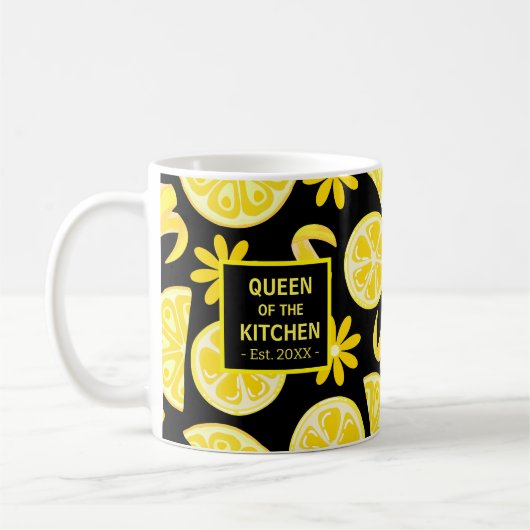 Zitronen ZitrusLimonade Koch niedlich Kaffeetasse (Links)