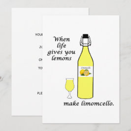 Zitronen zu Limoncello Einladung