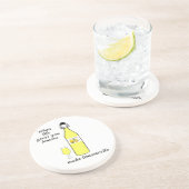 Zitronen zu Limoncello Getränkeuntersetzer (Seite)