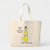 Zitronen zu Limoncello Jumbo Stoffbeutel (Vorne)