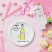 Zitronen zu Limoncello-Kuchenplatten Pappteller (Party)