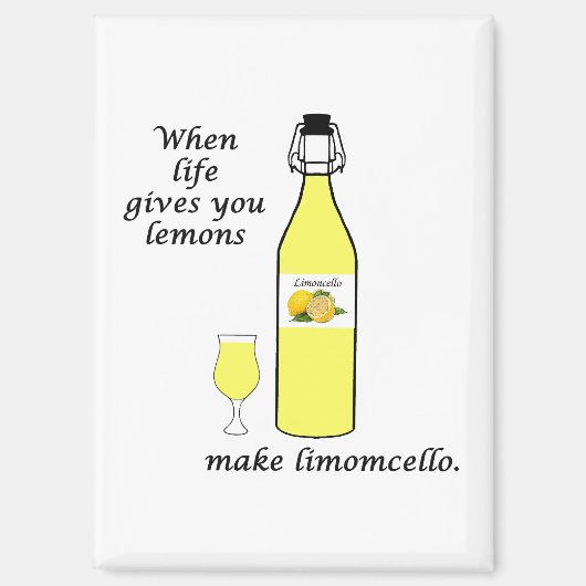 Zitronen zu Limoncello Magnet (Vorderseite)