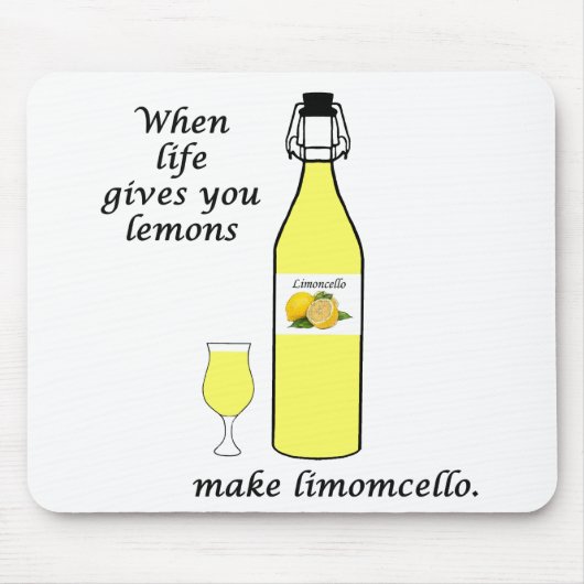 Zitronen zu Limoncello Mousepad (Vorne)