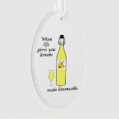 Zitronen zu Limoncello Ornament (Vorderseite)
