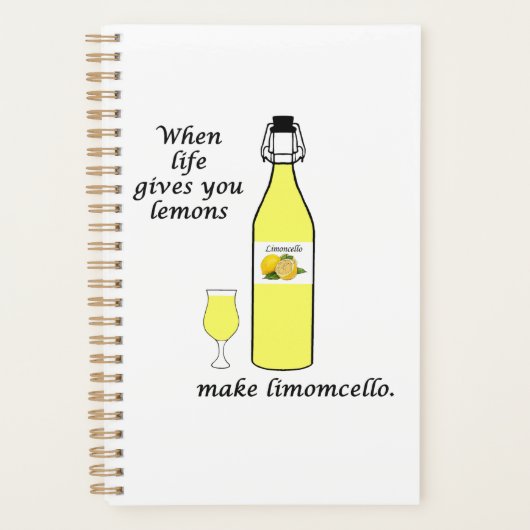 Zitronen zu Limoncello Planer (Vorderseite)
