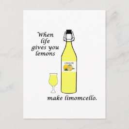 Zitronen zu Limoncello Postkarte