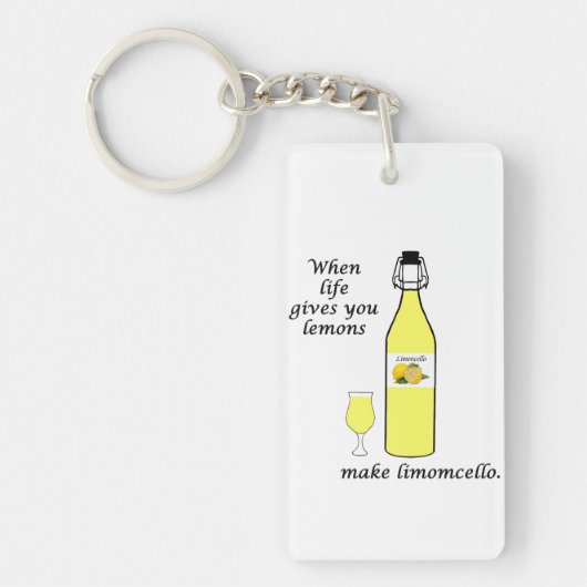Zitronen zu Limoncello Schlüsselanhänger (Vorderseite)