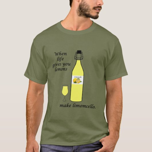 Zitronen zu Limoncello T-Shirt (Vorderseite)