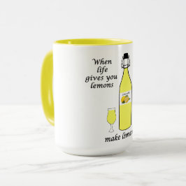Zitronen zu Limoncello Tasse