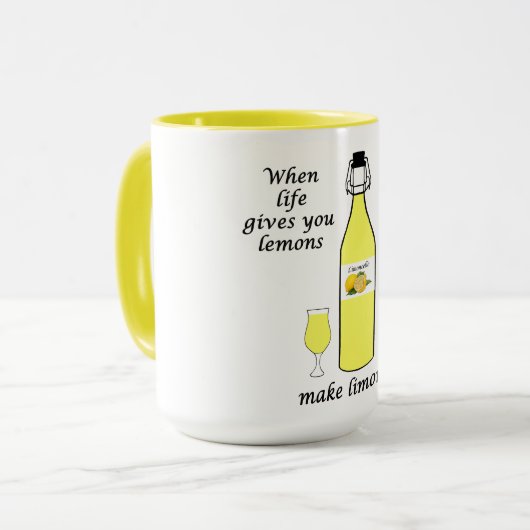 Zitronen zu Limoncello Tasse (Vorderseite Links)