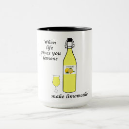Zitronen zu Limoncello Tasse