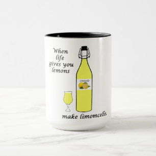 Zitronen zu Limoncello Tasse
