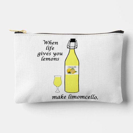 Zitronen zu Limoncello Zubehörtasche (Vorderseite)