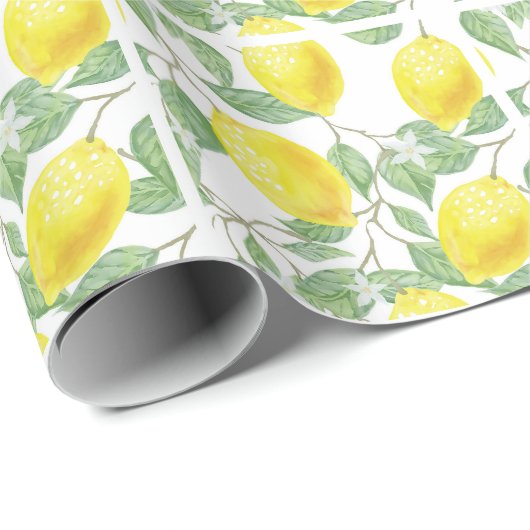 Zitronen zur Weinbauplanung Geschenkpapier (Rolleneckpunkt)