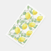 Zitronen zur Weinbauplanung Serviette (Ecke)