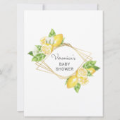 Zitronenbaum Baby Showtelefon Karte (Rückseite)