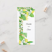 Zitronenbaum-Blume, Aquarellfarben Karte (Vorderseite/Rückseite Beispiel)