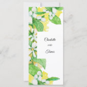 Zitronenbaum-Blume, Aquarellfarben Karte (Vorderseite)