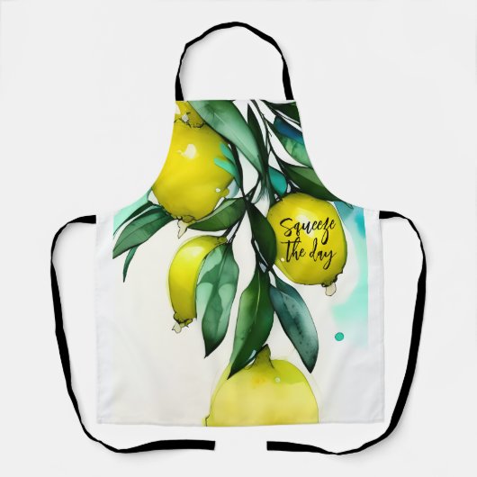 Zitronenbaum drückt den benutzerdefinierten Tagest Schürze (Vorderseite)