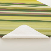 Zitronenbaum Gelb und Grüner Streifen Sherpadecke (3/4)